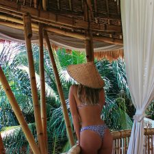 Hottie in bikini on an exotic location